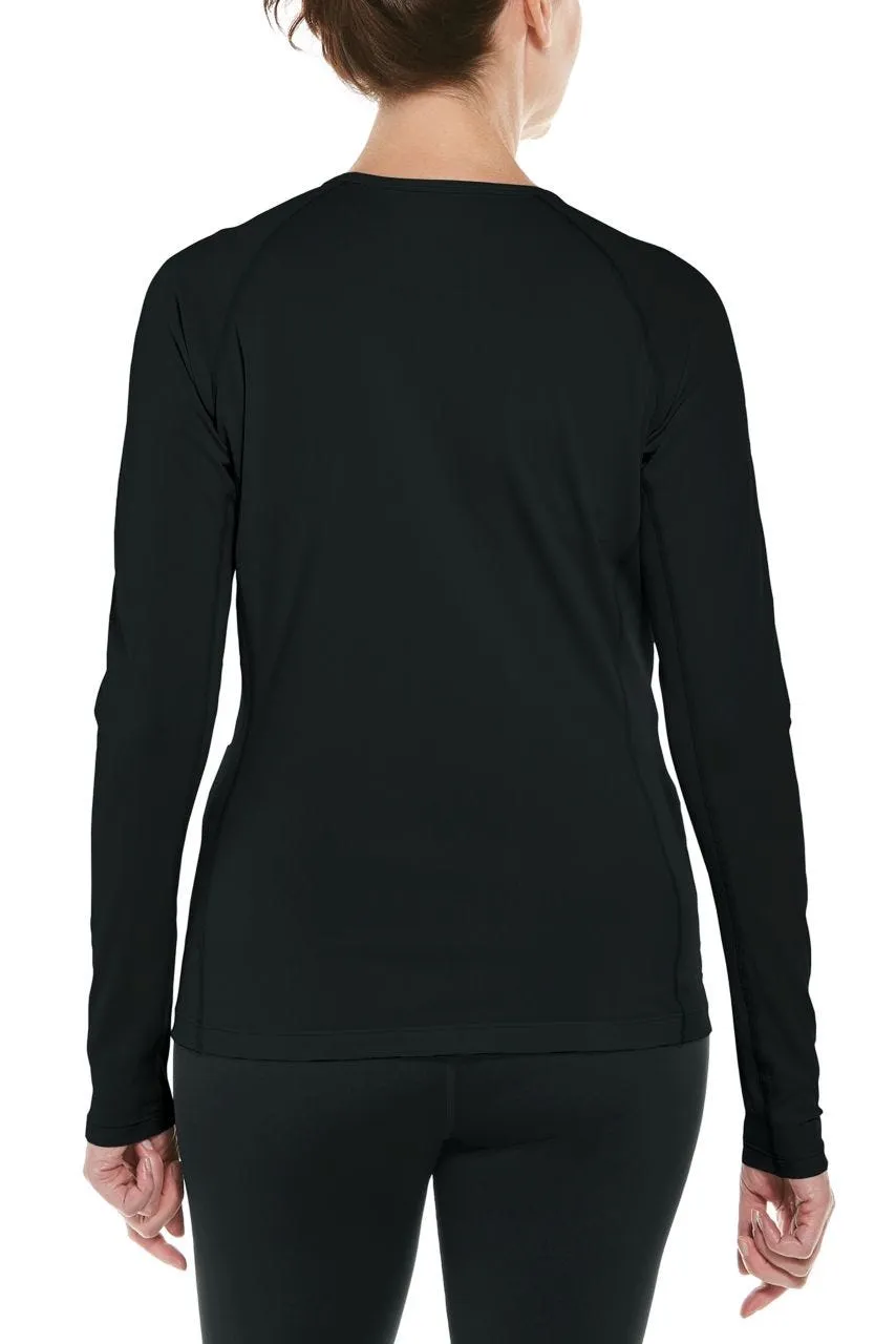 Women's Hightide Long Sleeve Swim Shirt  |  Black