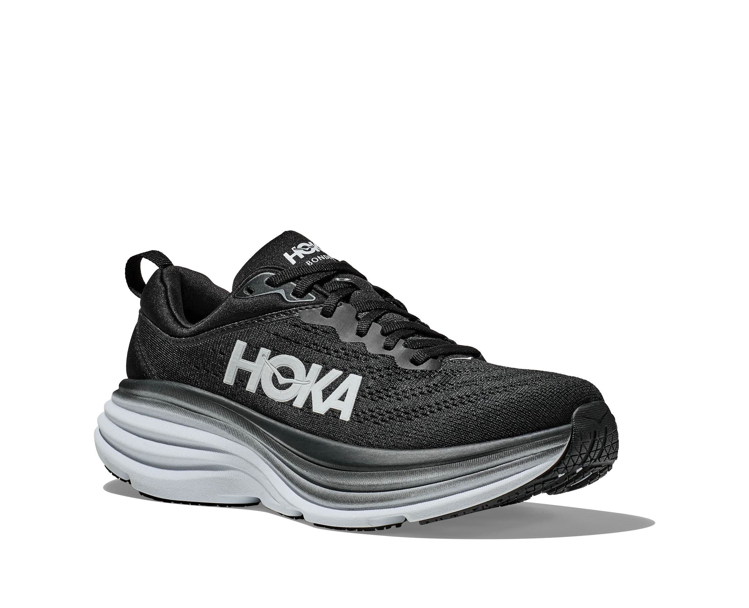 Women's Hoka Bondi 8 Color: Black / White