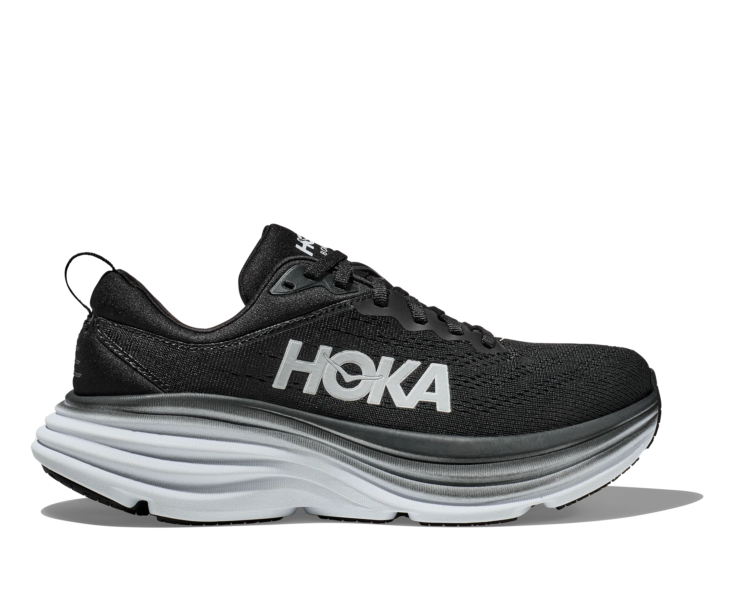 Women's Hoka Bondi 8 Color: Black / White