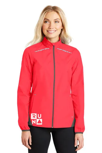 Women's Hot Coral Reflective Full Zip Jacket - Limited Edition