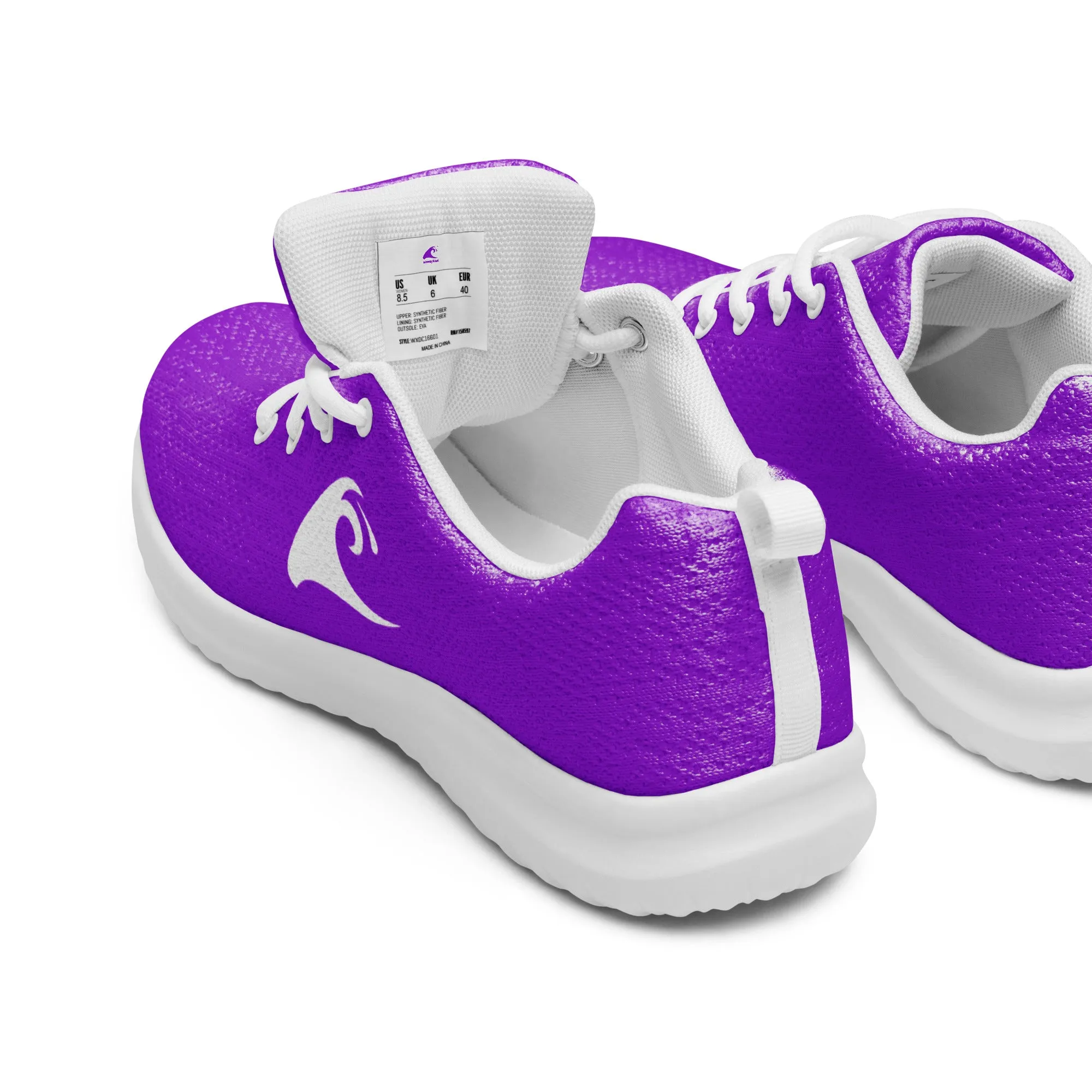 Women’s Purple Athleisure Shoes with Extremely Stoked Epic Wave Logo