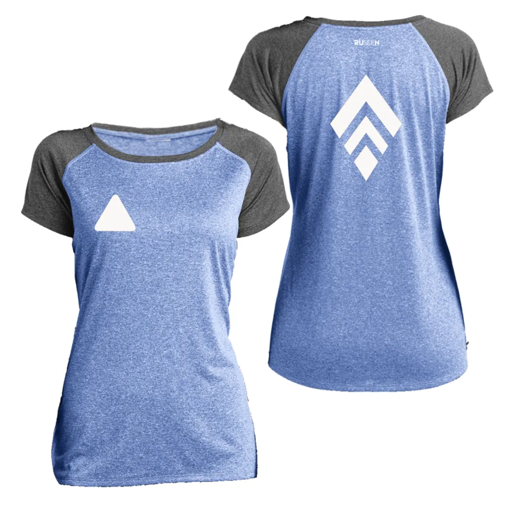 Women's Reflective Short Sleeve Shirt - Broken Diamond