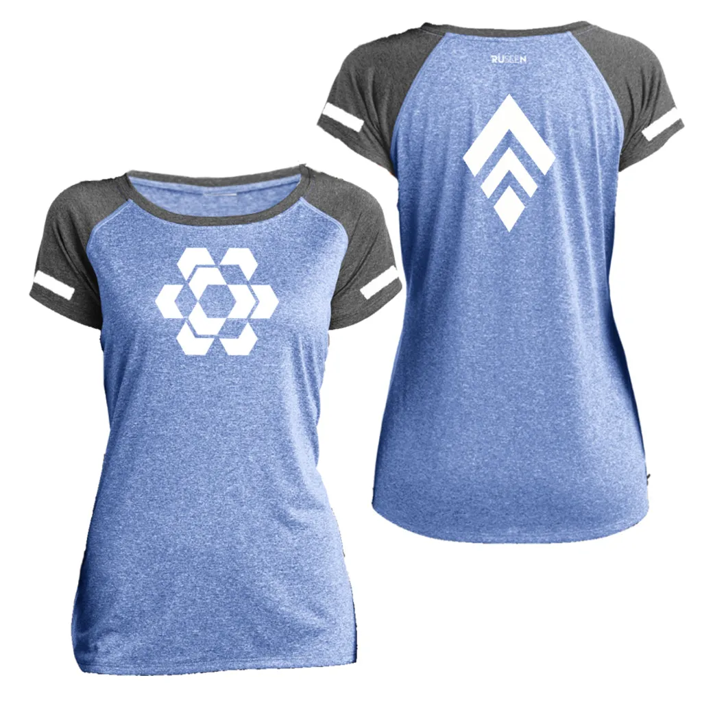 Women's Reflective Short Sleeve Shirt - Diamond Hexagon Combo