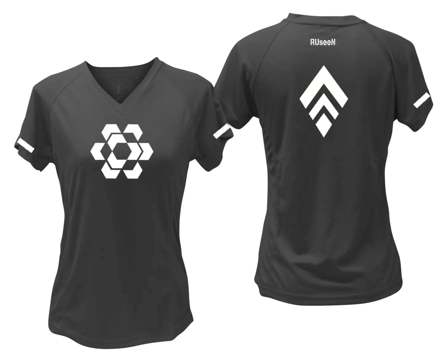 Women's Reflective Short Sleeve Shirt - Diamond Hexagon Combo