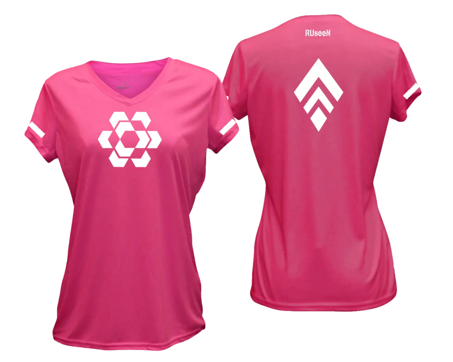 Women's Reflective Short Sleeve Shirt - Diamond Hexagon Combo