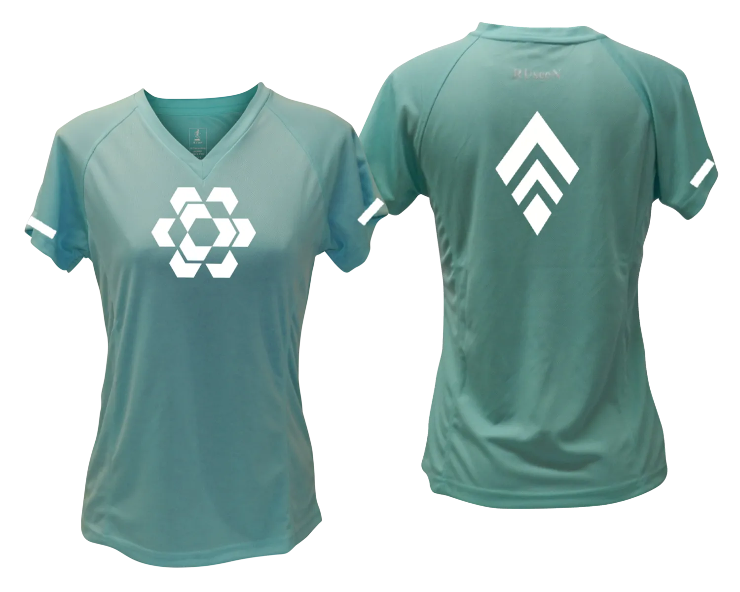 Women's Reflective Short Sleeve Shirt - Diamond Hexagon Combo