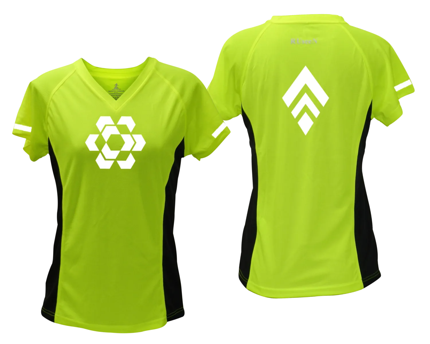 Women's Reflective Short Sleeve Shirt - Diamond Hexagon Combo