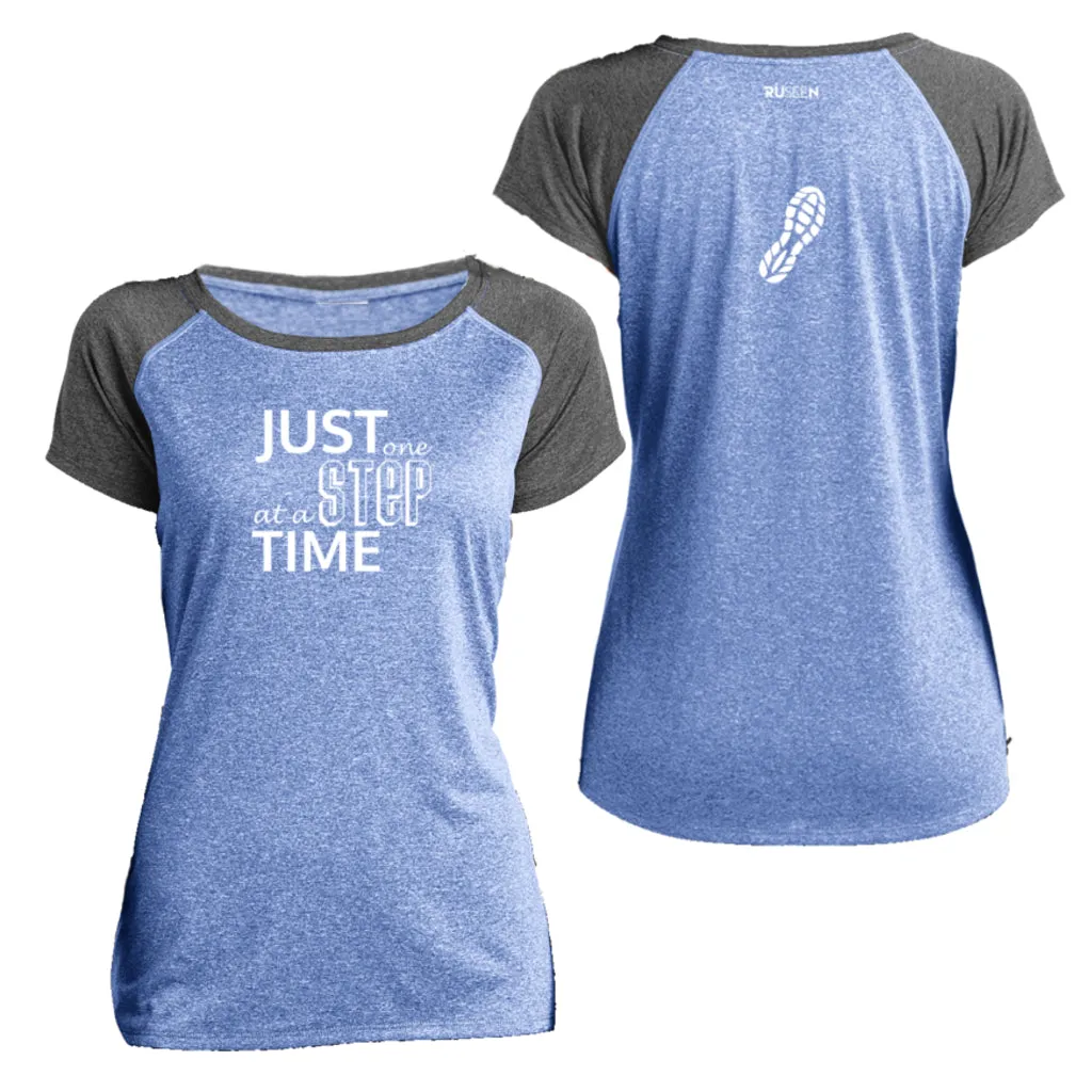 Women's Reflective Short Sleeve Shirt - Just One Step at a Time