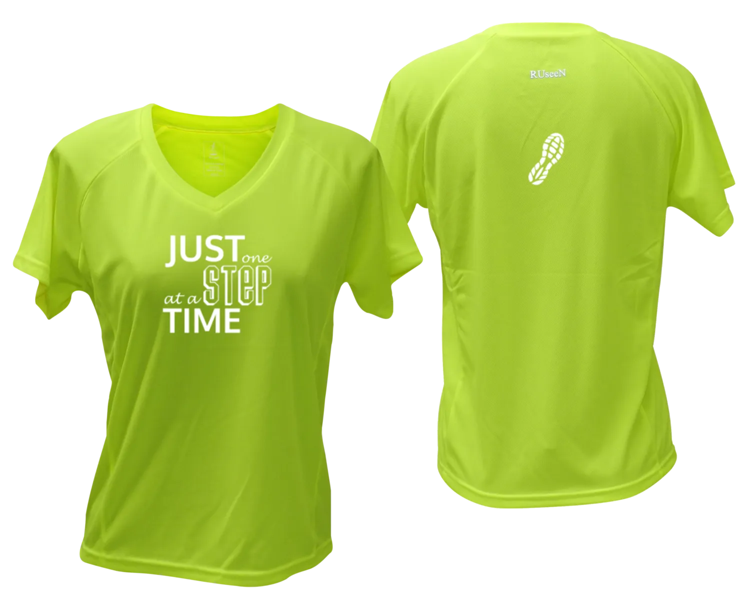 Women's Reflective Short Sleeve Shirt - Just One Step at a Time