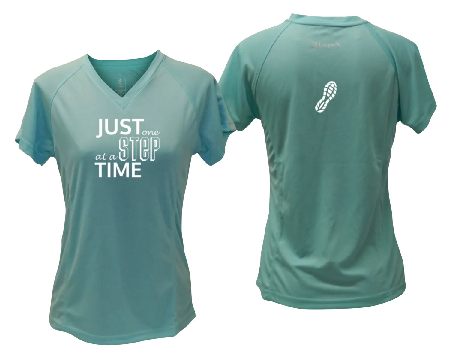 Women's Reflective Short Sleeve Shirt - Just One Step at a Time