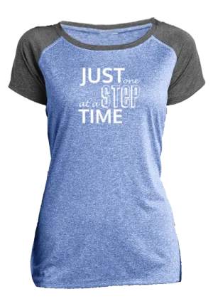 Women's Reflective Short Sleeve Shirt - Just One Step at a Time