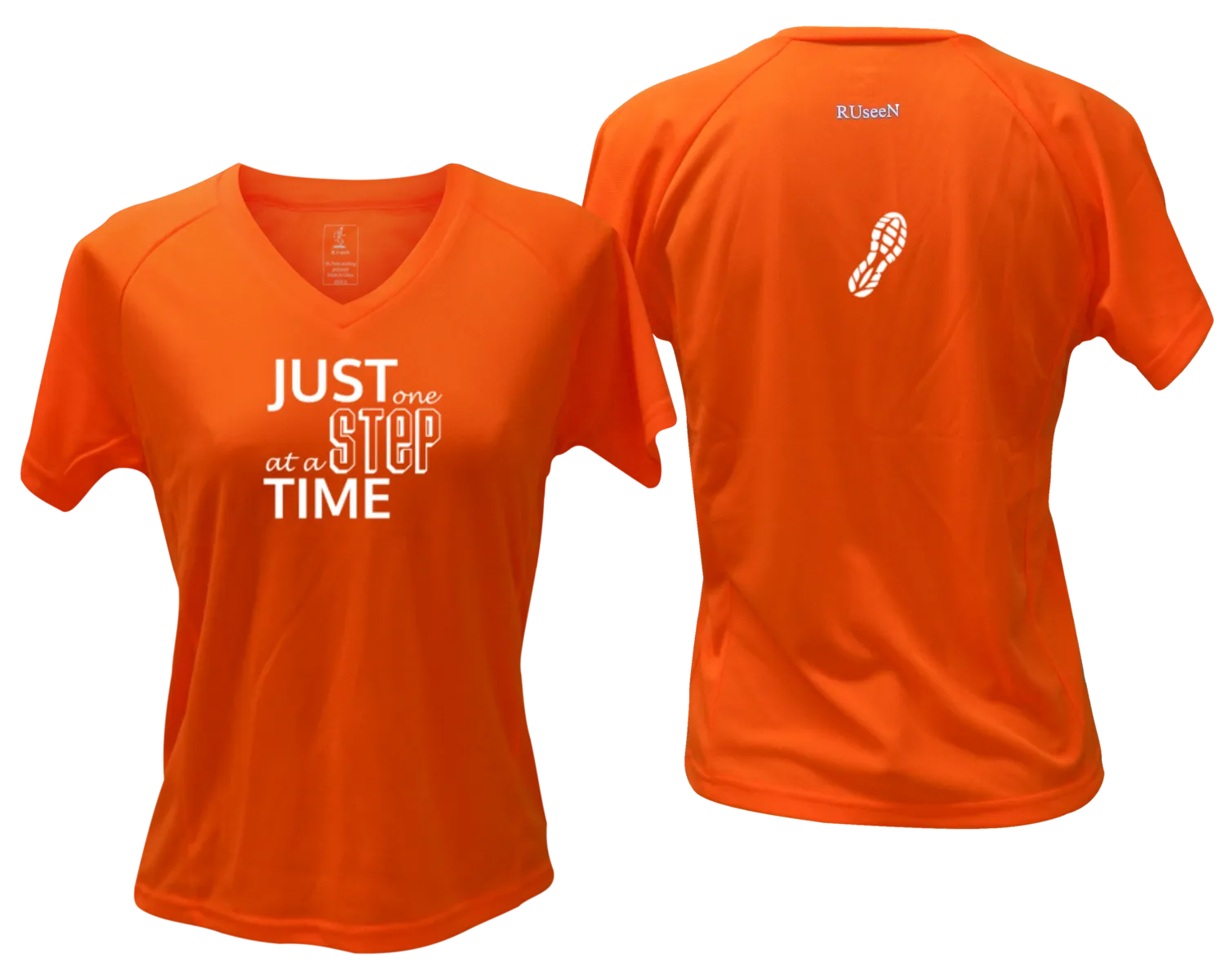 Women's Reflective Short Sleeve Shirt - Just One Step at a Time