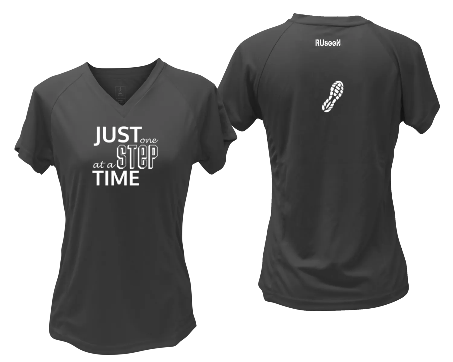 Women's Reflective Short Sleeve Shirt - Just One Step at a Time